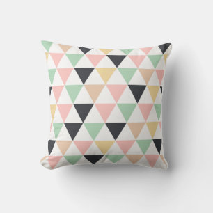 Colourful geometric pattern  cushion