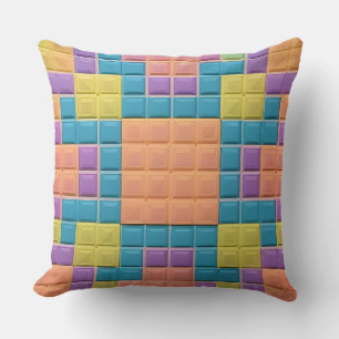 Colourful Geometric Pattern Cushion
