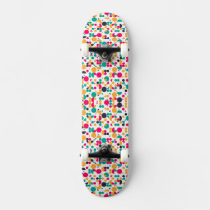 Colourful geometric pattern design All-Over-Print Skateboard