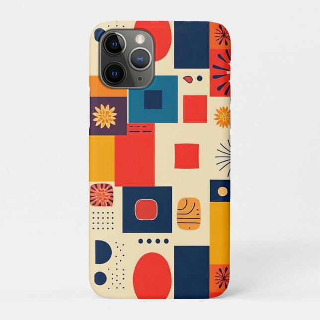 Colourful Geometric Pattern Everyday Grip Case-Mate iPhone Case (Back)