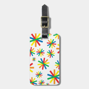 Colourful Geometric Pattern Geometric Art Geometri Luggage Tag