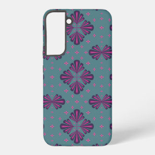 Colourful Geometric Pattern in Classic Retro Style Samsung Galaxy Case