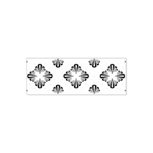 Colourful Geometric Pattern in Classic Retro Style Self-inking Stamp