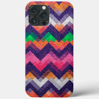 Colourful Geometric Pattern Leather Look