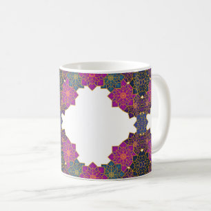 Colourful Geometric pattern Pink ,Green Coffee Mug