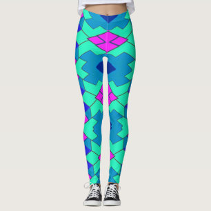 Colourful geometric pattern "Ratti_Creative_Arts" Leggings