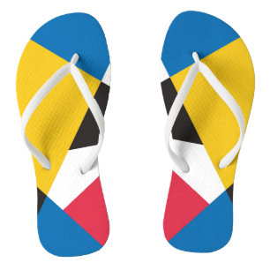 Colourful Geometric Pattern Thongs