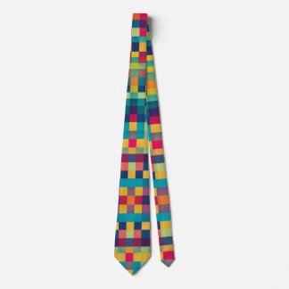 colourful geometric pattern Tie