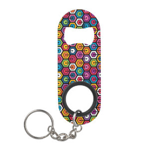 Colourful geometric pattern with hexagons