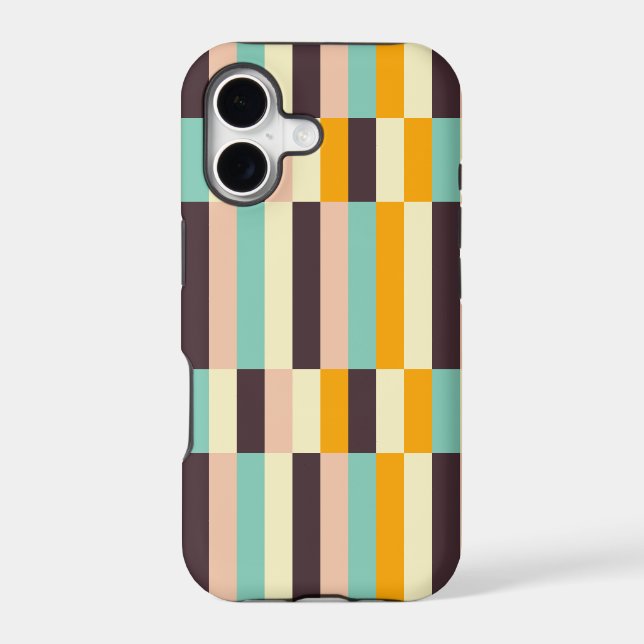 Colourful geometric pattern with vertical stripes  (Back)