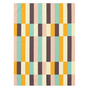 Colourful geometric pattern with vertical stripes  tablecloth