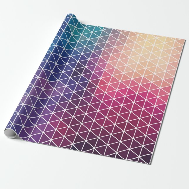 Colourful Geometric Pattern Wrapping Paper (Unrolled)