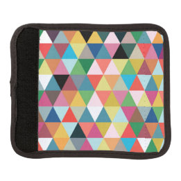Colourful Geometric Patterned Luggage Handle Wrap