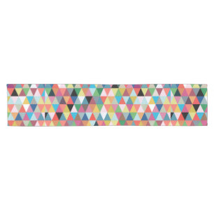 Colourful Geometric Patterned Table Runner