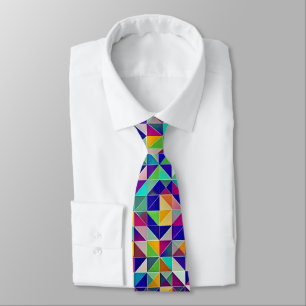 Colourful Geometric Patterns Tie