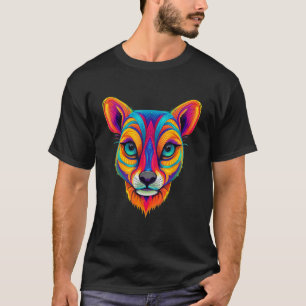 Colourful Geometric Rainbow Suricate Meerkat Pop A T-Shirt