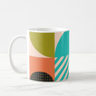 Colourful geometric, Scandinavian style pattern. Coffee Mug
