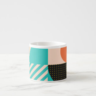 Colourful geometric, Scandinavian style pattern. Espresso Cup