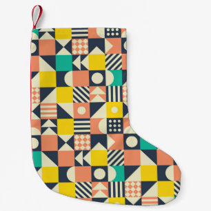 Colourful Geometric Seamless Pattern Small Christmas Stocking