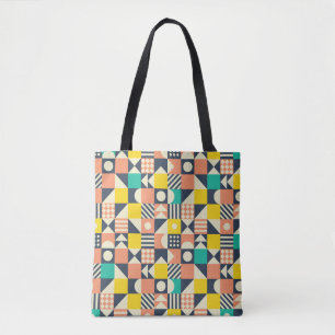Colourful Geometric Seamless Pattern Tote Bag