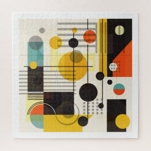 Colourful geometric shapes composition jigsaw puzzle