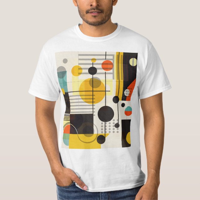Colourful geometric shapes composition T-Shirt (Front)