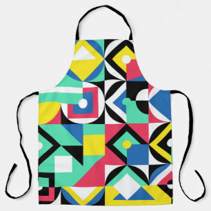 Colourful Geometric Shapes Decorative Ornament Apron
