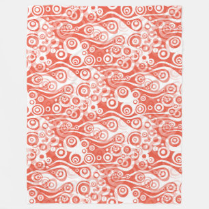 Colourful geometric shapes pattern 31a fleece blanket