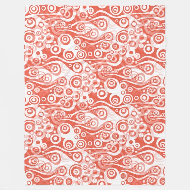 Colourful geometric shapes pattern 31a fleece blanket (Front)