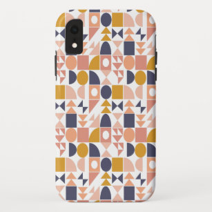 Colourful Geometric Shapes Pattern in Fall Colours Case-Mate iPhone Case