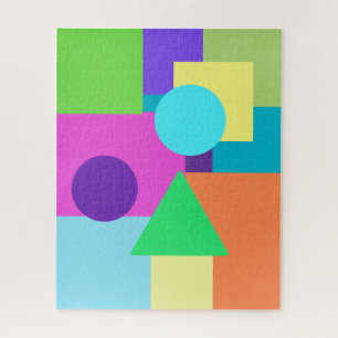 Colourful Geometric Shapes Puzzle
