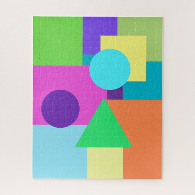 Colourful Geometric Shapes Puzzle (Vertical)