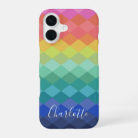 Colourful Geometric Shapes Rainbow Personalised