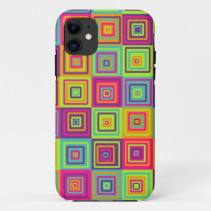Colourful Geometric Squares iPhone 11 Case