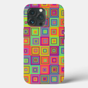 Colourful Geometric Squares iPhone 13 Pro Case