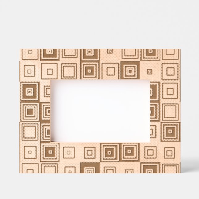 Colourful Geometric Squares Etched Frames (Front)