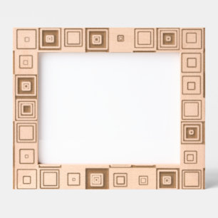 Colourful Geometric Squares Etched Frames