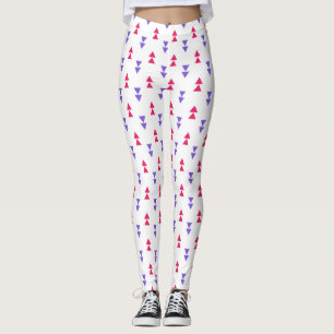 Colourful Geometric Triangle Pattern Leggings