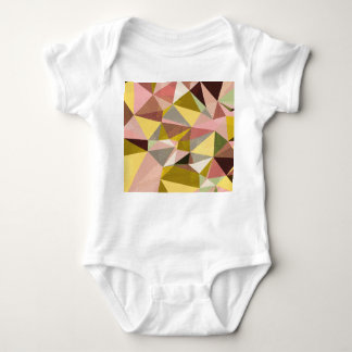 Colourful Geometric Triangles Abstract Texture. Baby Bodysuit