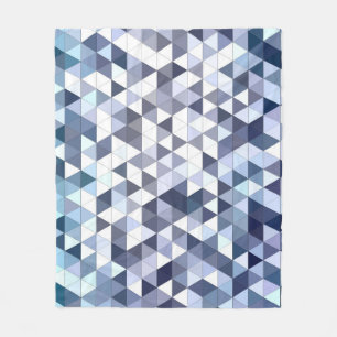 Colourful geometric triangular mosaic: abstract ba fleece blanket