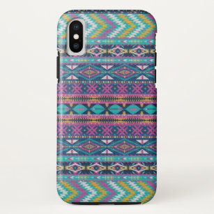 Colourful Geometric Tribal Pattern Case-Mate iPhone Case