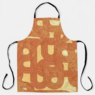 Colourful Geometric Vintage Abstract. Apron
