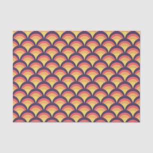 Colourful Geometric Waves Pattern Tissue Paper