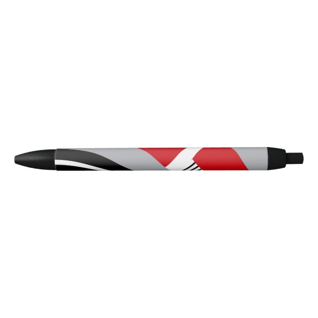 Colourful geometry black ink pen (Front)