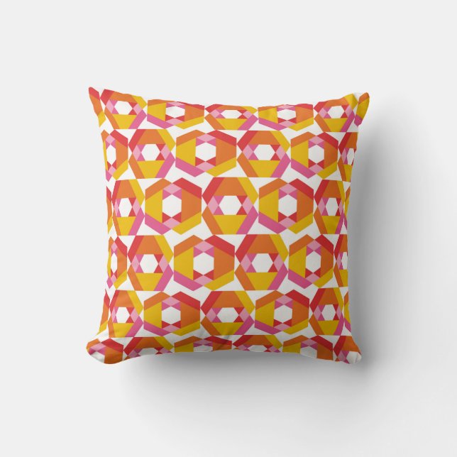 Colourful Geometry minimalistic artwork seamless p Cushion (Front)