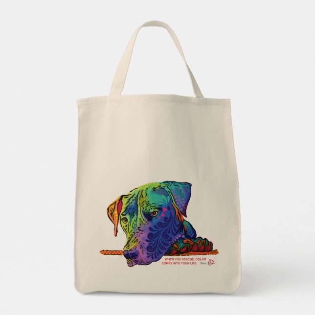 Colourful George Tote Bag (Back)