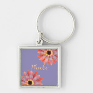 Colourful Gerbera Daisy Keychain