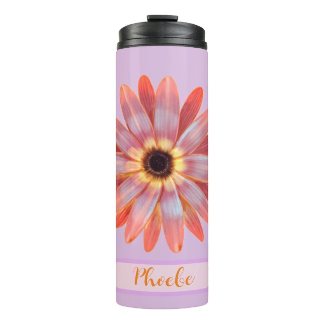 Colourful Gerbera Daisy Thermal Tumbler (Front)