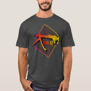 Colourful German MG42 machine gun T-Shirt