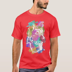 Colourful German Shepherd T-Shirt